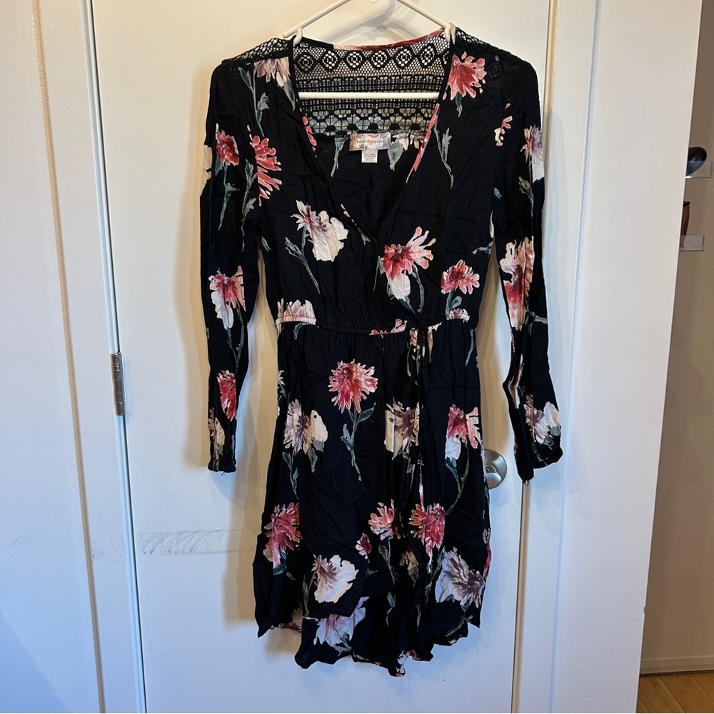 Floral Black Band of Gypsies Dress - Size S